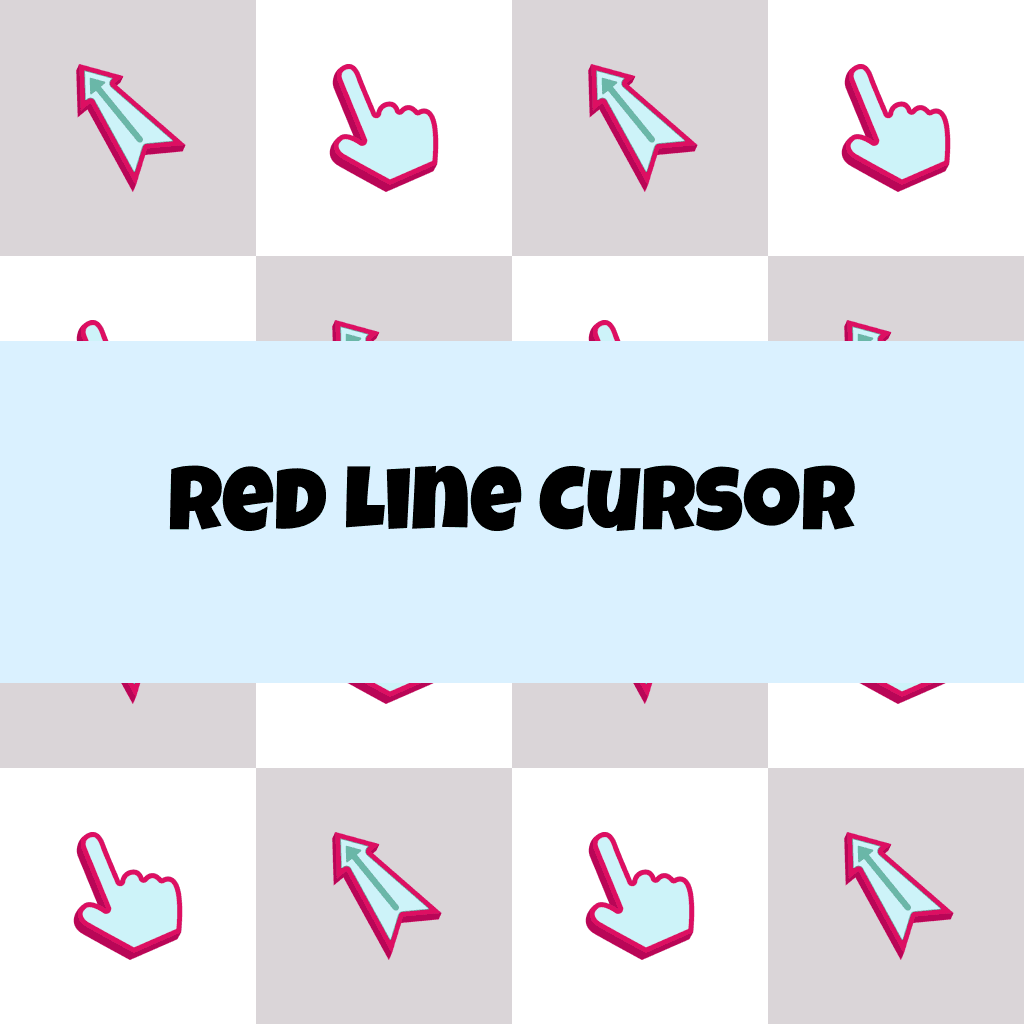 Preview Red Line cursor custom cursor pack
